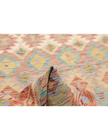 Kilim 196x299 Cm Kilim, Afghanistan, Hand-spun Wool, Cotton