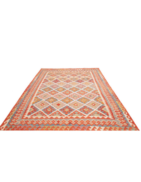 Kilim 205x294 Cm Kilim, Afghanistan, Hand-carded Wool warp: