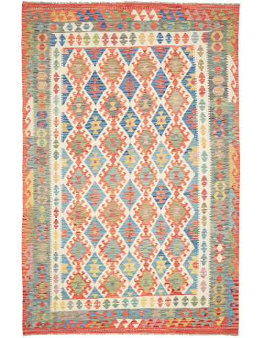 Kilim 195x299 Cm Kilim Afghanistan Lana Cardata A Mano