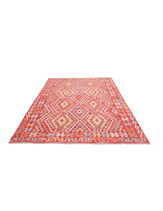 Kilim 184x241 Cm Kilim, Afghanistan, Hand-carded Wool warp: 2