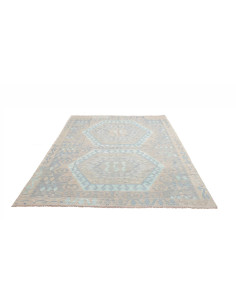 Kilim 182x253 Cm Kilim, Afghanistan, Hand-carded Wool warp: 2