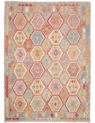 Kilim 179x243 Cm Kilim, Afghanistan, Hand-carded Wool,
