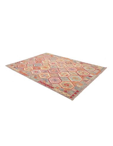 Kilim 179x243 Cm Kilim, Afghanistan, Hand-carded Wool,