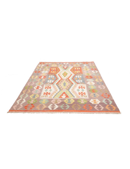Kilim 186x246 Cm Kilim Afghanistan, Hand-carded Wool