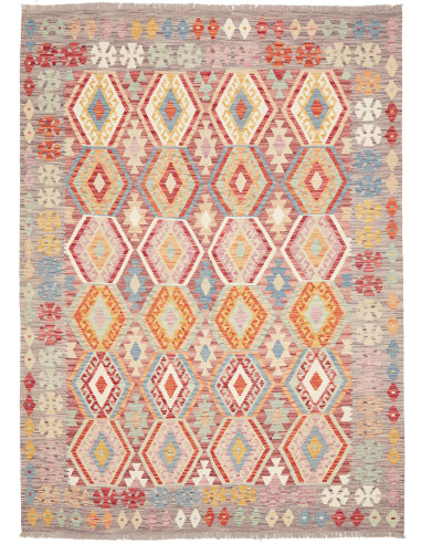 Kilim 179x243 Cm Kilim, Afghanistan, Hand-carded Wool warp: