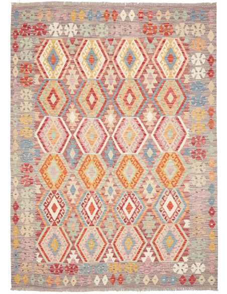 Kilim 179x243 Cm Kilim, Afghanistan, Hand-carded Wool warp: