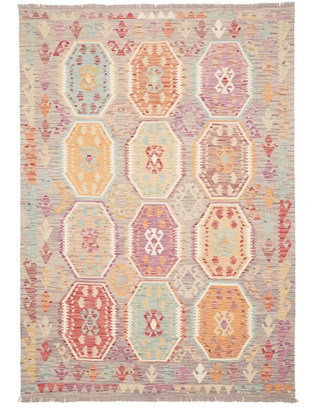 Kilim 174x247 Cm Kilim, Afghanistan, Hand-carded Wool warp: