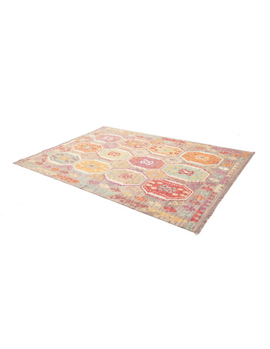 Kilim 174x247 Cm Kilim, Afghanistan, Hand-carded Wool warp: