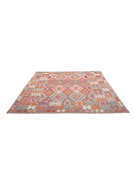 Kilim 204x209 Cm Kilim, Afghanistan, Hand-carded Wool warp: