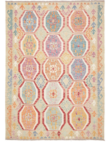 Kilim 177x245 Cm Kilim Afghanistan, Hand-carded Wool
