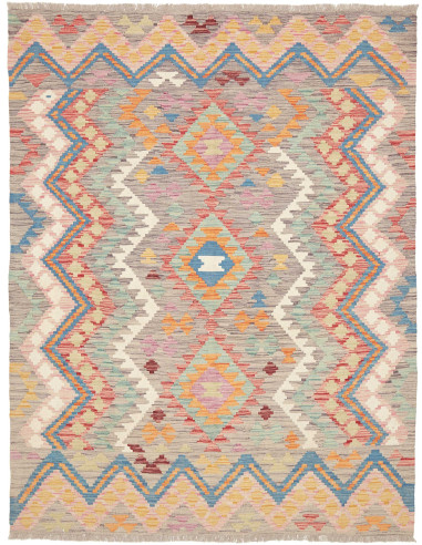 Kilim 150x196 Cm Kilim, Afghanistan, Lana Cardata A Mano,