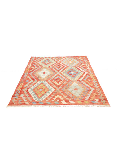 Kilim 150x192 Cm Kilim, Afghanistan, Hand-carded Wool,