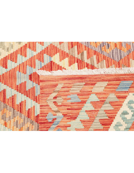 Kilim 150x192 Cm Kilim, Afghanistan, Lana Cardata A Mano,