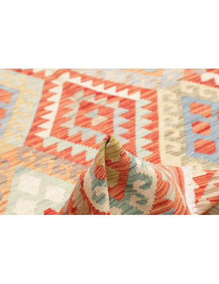 Kilim 150x192 Cm Kilim, Afghanistan, Lana Cardata A Mano,
