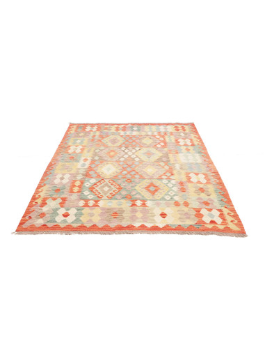 Kilim 150x193 Cm Kilim, Afghanistan, Lana Cardata A Mano