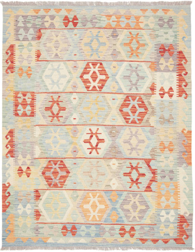 Kilim 150x193 Cm Kilim Afghanistan Lana Cardata A Mano