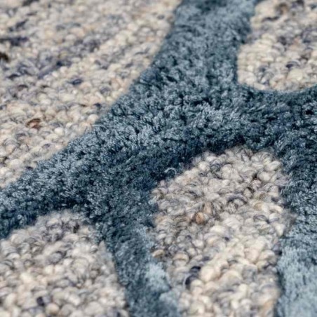 tappeto Arte Espina Damast 200 grigio blu