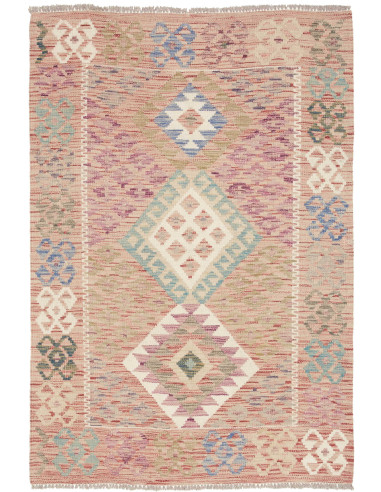 Kilim 98x142 Cm Kilim, Afghanistan, Lana Cardata A Mano
