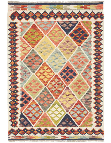 Kilim 107x151 Cm Kilim, Afghanistan, Hand-carded Wool warp: