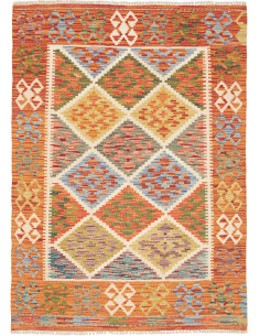 Kilim 105x145 Cm Kilim Afghanistan Hand-carded Wool 0.3