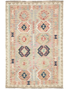 Kilim 101x150 Cm Kilim Afghanistan, Hand-carded Wool warp: