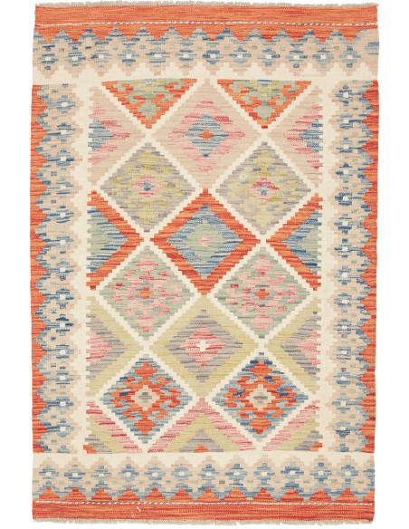 Kilim 100x149 Cm Kilim Afghanistan, Lana Cardata A Mano,