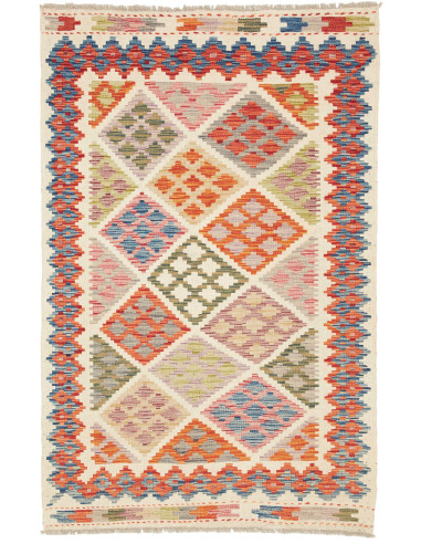 Kilim 98x151 Cm Kilim Afghanistan, Hand-carded Wool On