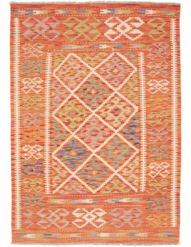 Kilim 108x150 Cm Kilim Afghanistan, Lana Cardata A Mano,