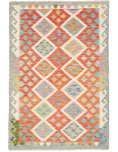 Kilim 101x150 Cm Kilim, Afghanistan, Hand-carded Wool