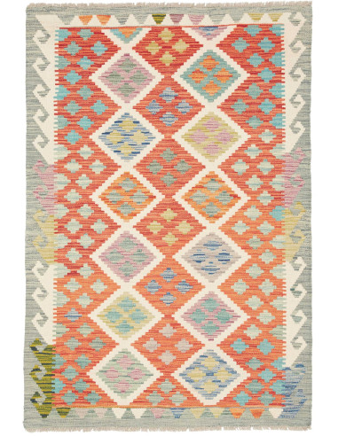 Kilim 101x150 Cm Kilim, Afghanistan, Hand-carded Wool