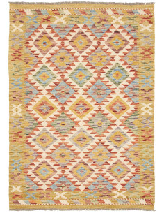 Kilim 104x145 Cm Kilim Afghanistan Hand-carded Wool Cotton