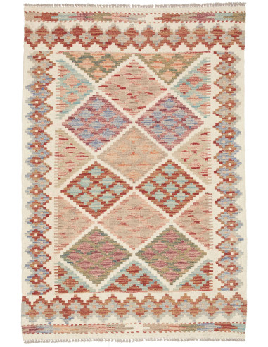 Kilim 101x150 Cm Kilim Afghanistan, Hand-carded Wool, 0.3 Cm