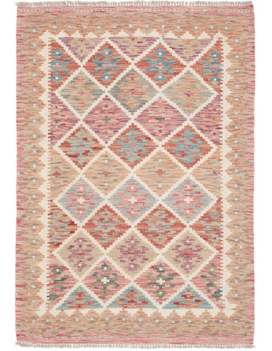 Kilim 105x150 Cm Kilim, Afghanistan, Hand-carded Wool warp: