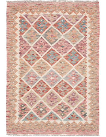 Kilim 105x150 Cm Kilim, Afghanistan, Hand-carded Wool warp: