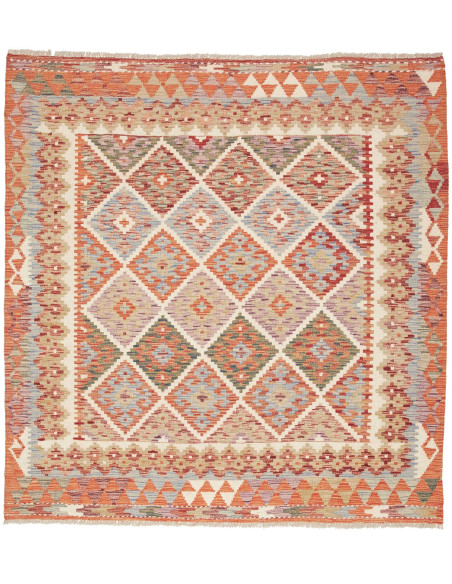 Kilim 153x160 Cm Kilim Afghanistan, Hand-carded Wool