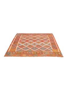 Kilim 161x154 Cm Kilim, Afghanistan, Hand-carded Wool warp: 2
