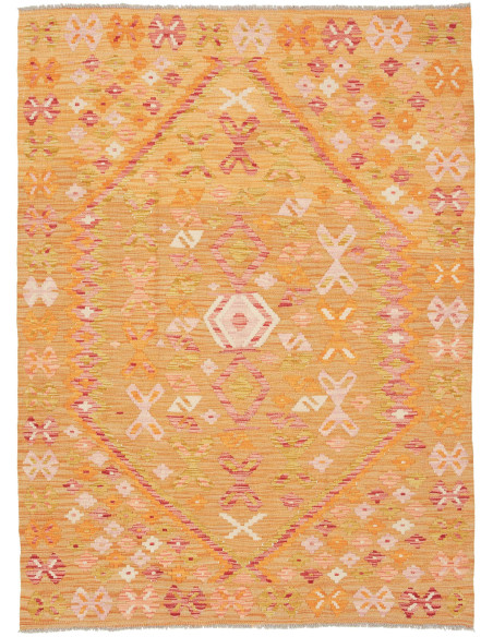 Kilim 129x176 Cm Kilim Afghanistan Lana Cardata A Mano
