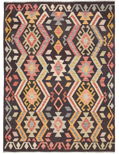 Kilim 129x175 Cm Kilim Afghanistan Lana Cardata A Mano