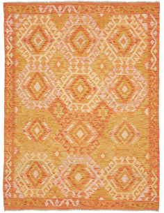 Kilim 134x178 Cm Kilim Afghanistan, Hand-carded Wool warp: