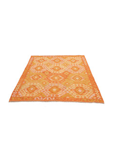 Kilim 134x178 Cm Kilim Afghanistan, Hand-carded Wool warp: 2