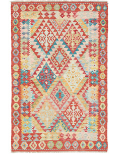 Kilim 99x155 Cm Kilim, Afghanistan, Hand-carded Wool warp: