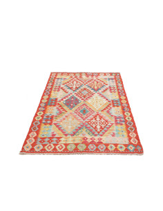 Kilim 99x155 Cm Kilim, Afghanistan, Hand-carded Wool warp: 2