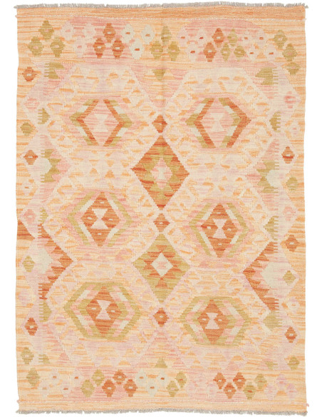Kilim 106x146 Cm Kilim, Afghanistan, Hand-carded Wool warp: