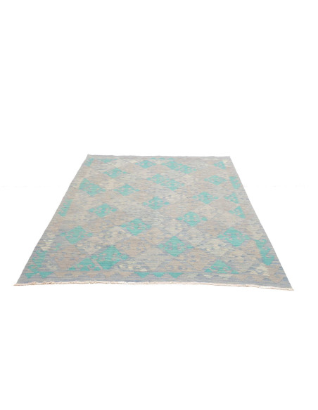 Kilim 155x197 Cm Kilim Afghanistan Hand-carded Wool warp