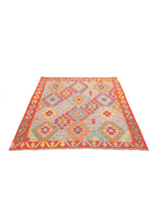 Kilim 129x168 Cm Kilim Afghanistan Lana Cardata A Mano 2
