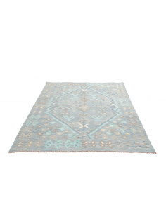 Kilim 153x196 Cm Kilim, Afghanistan, Hand-carded Wool warp: 2