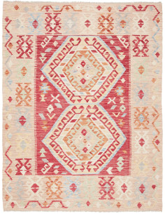 Kilim 126x167 Cm Kilim Afghanistan Lana Cardata A Mano