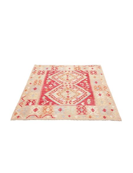 Kilim 126x167 Cm Kilim Afghanistan Hand-carded Wool Cotton