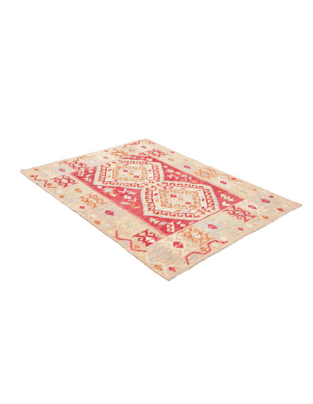 Kilim 126x167 Cm Kilim Afghanistan Hand-carded Wool Cotton