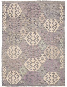 Kilim 134x175 Cm Kilim, Afghanistan, Hand-carded Wool warp:
